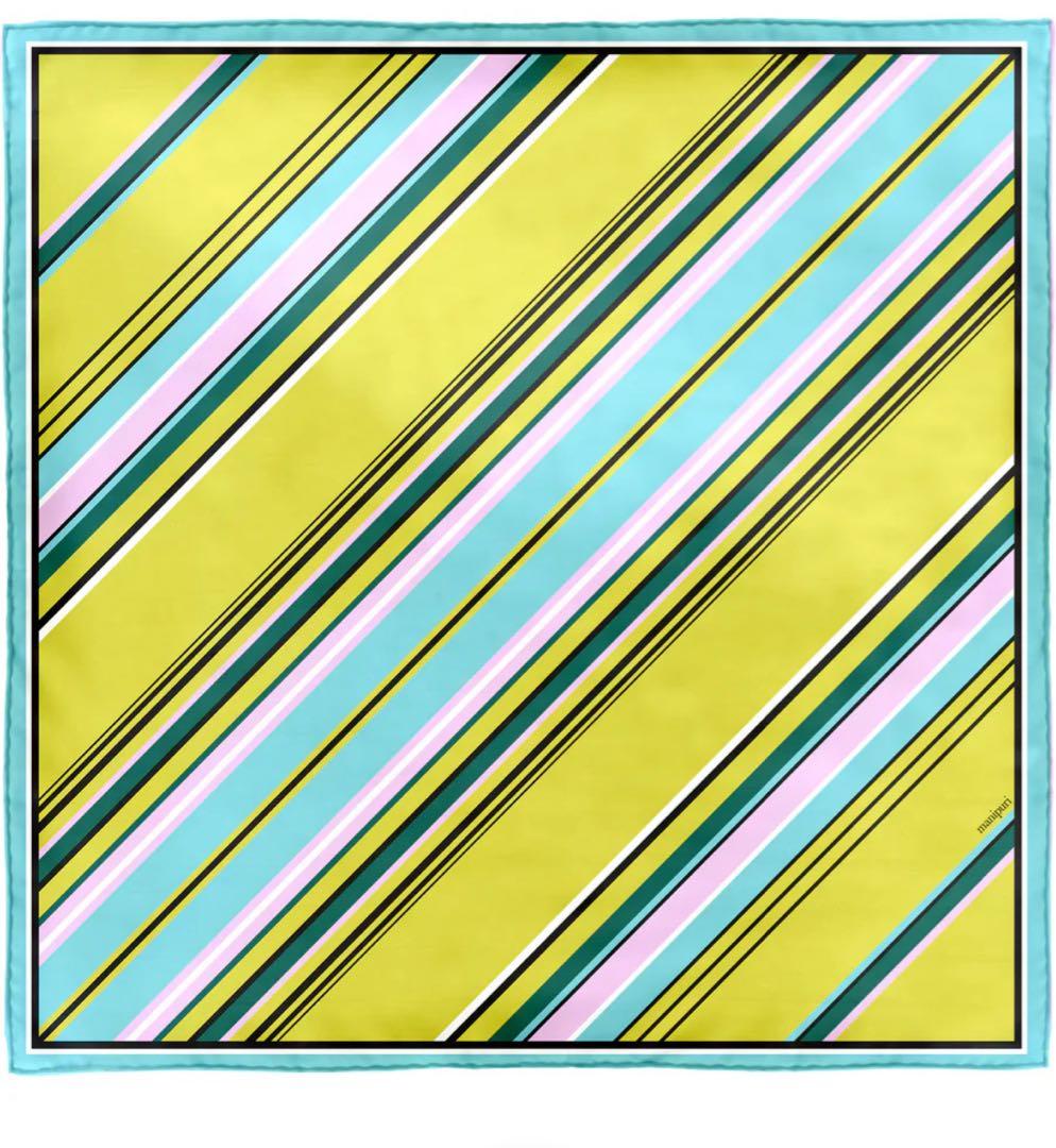 【美品】manipuri マニプリ スカーフ 88cm