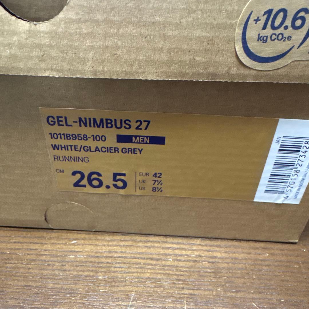 ASICS アシックス GEL-NIMBUS27 ゲルニンバス27 26.5cm