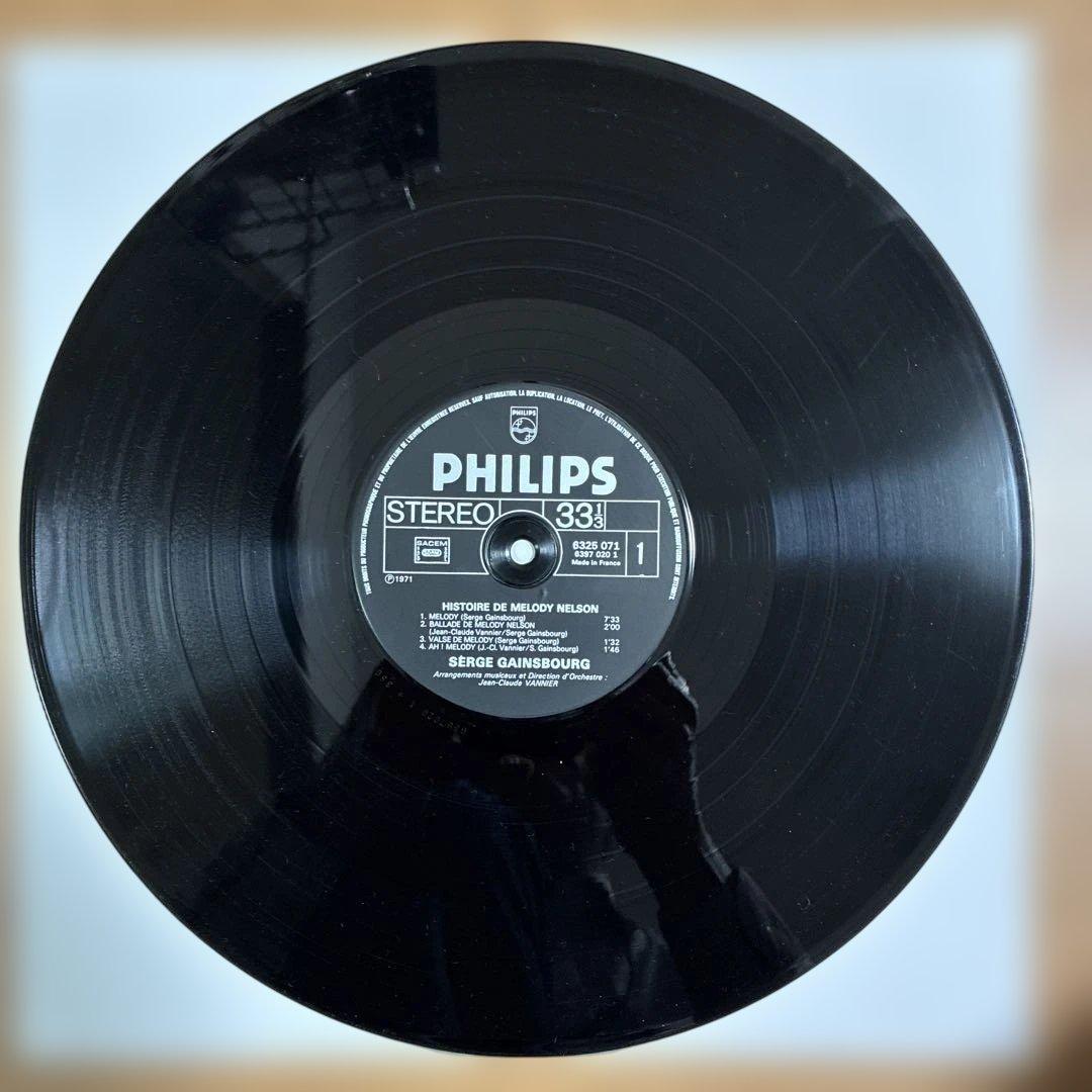 セルジュゲンズブール 名盤 レコード メロディネルソンの物語 フランス盤