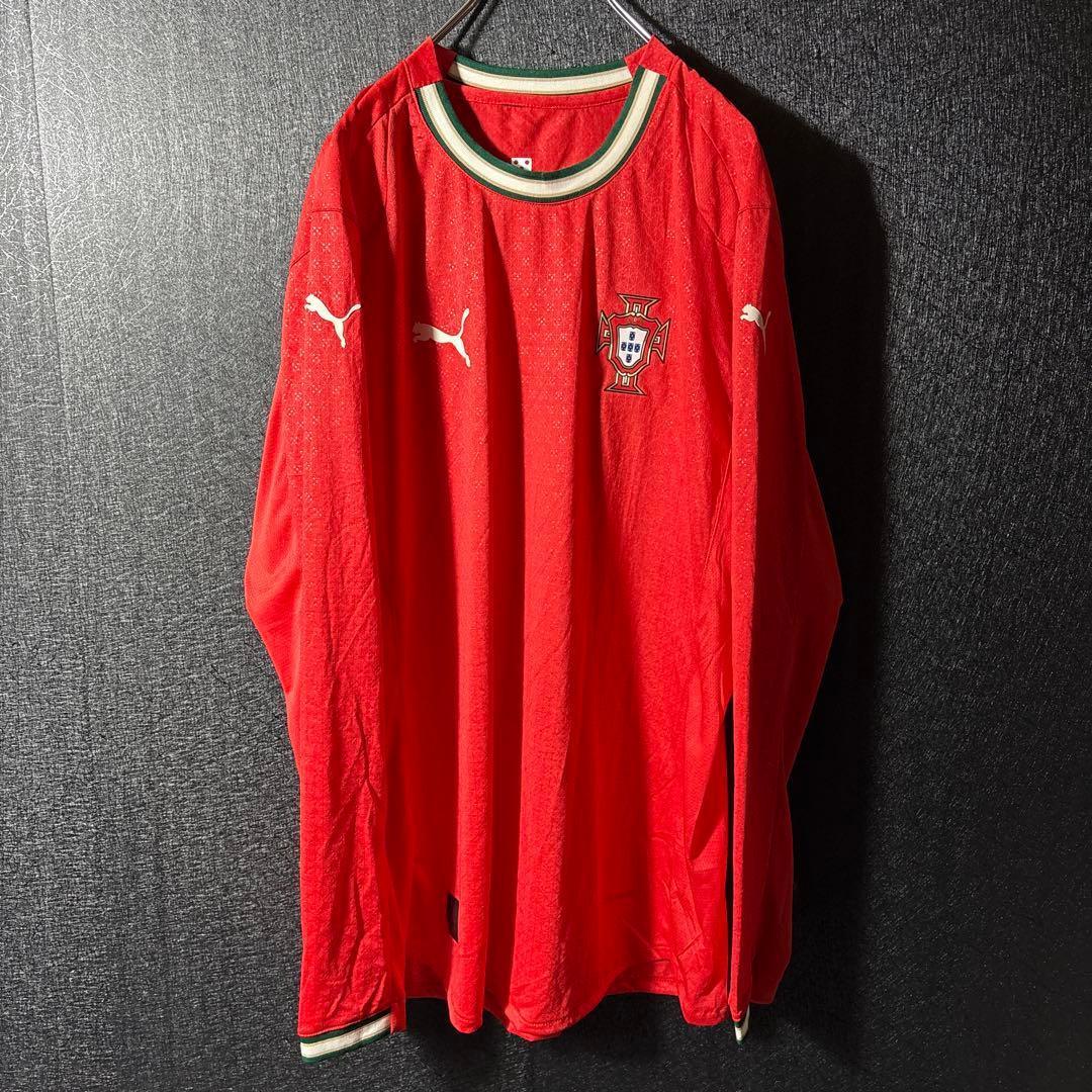 【★ポルトガル】 PUMA 古着 サッカー メンズ ユニフォーム 長袖 2XL