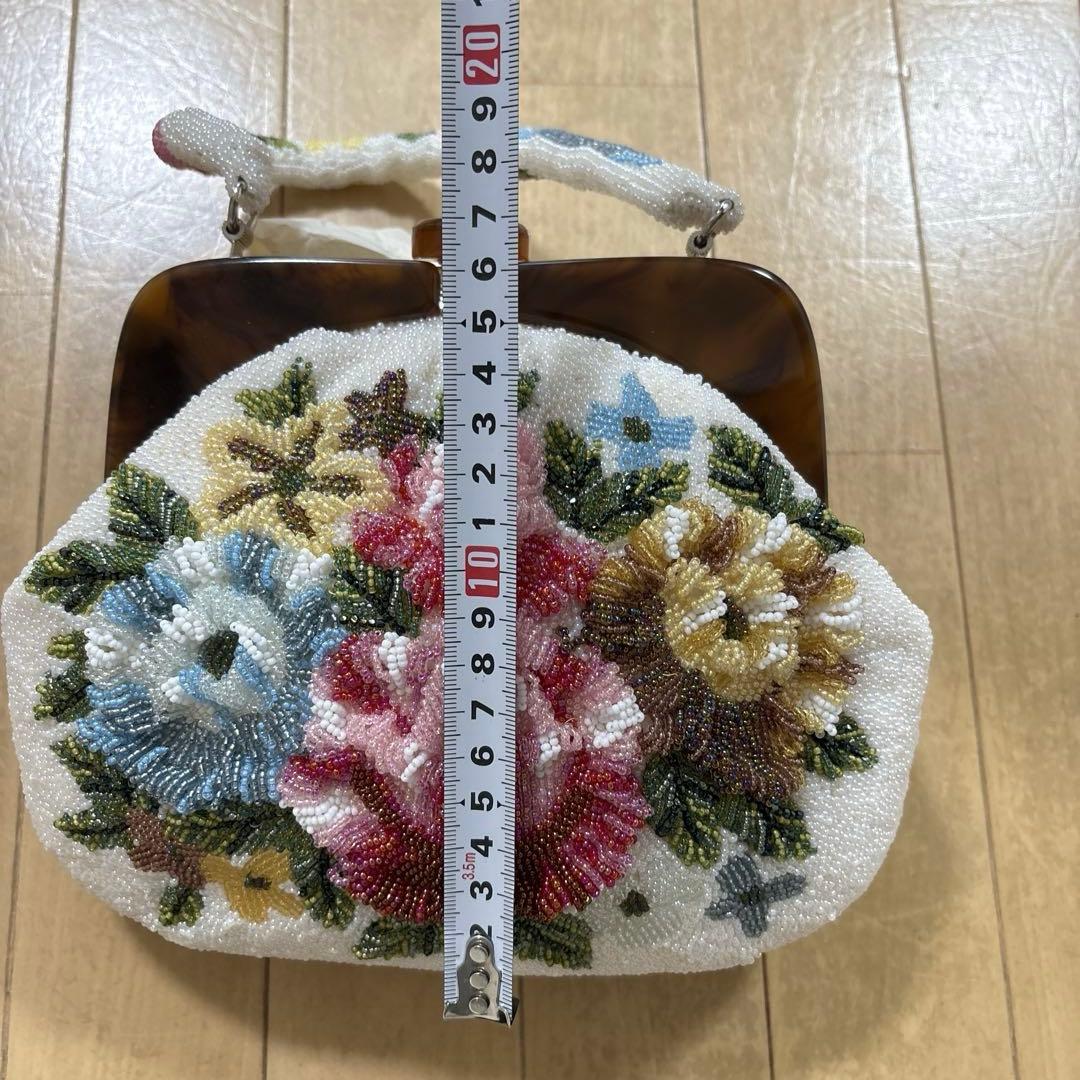 和装小物　ビーズバッグ　サンダル　ハンドバッグ　がま口　花柄