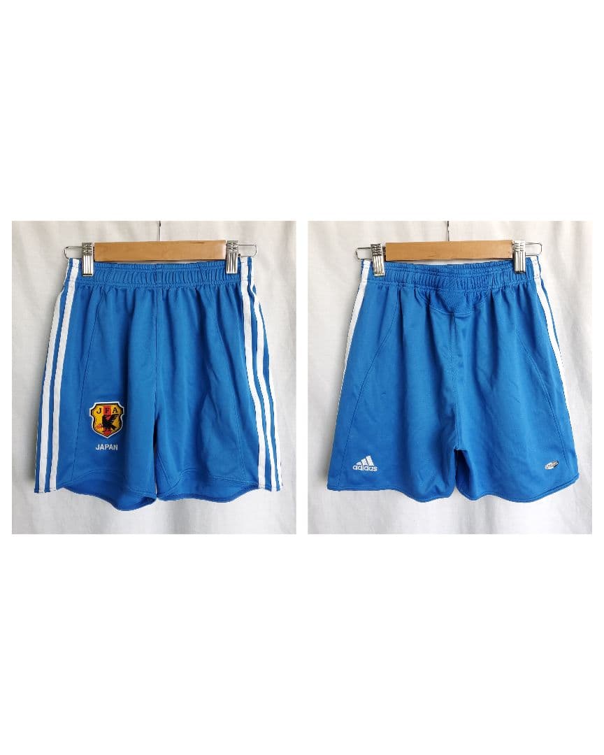 adidas 日本代表2007-2008 ユニフォーム パンツ ジュニア短パン青