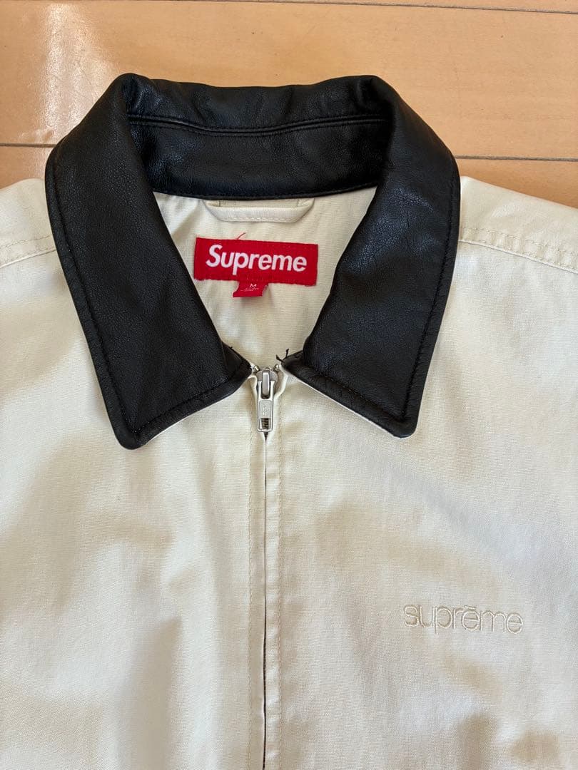 ジャケット・アウター Supreme LeatherCollerUtilityJacket Stone