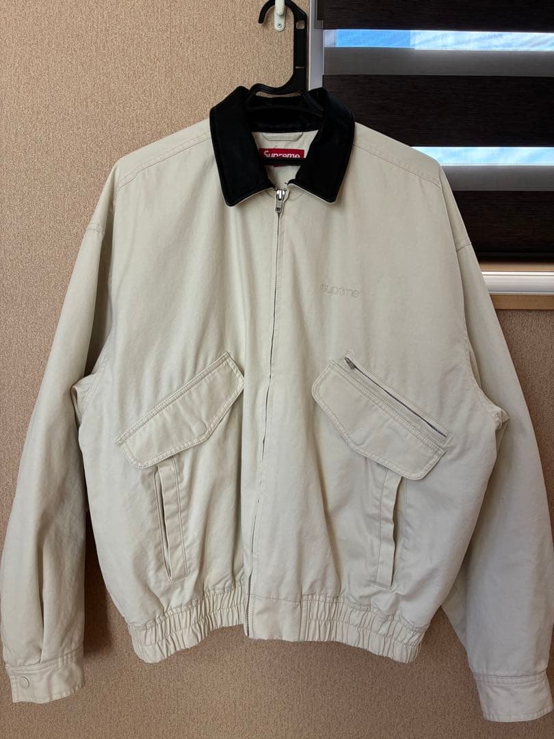 ジャケット・アウター Supreme LeatherCollerUtilityJacket Stone