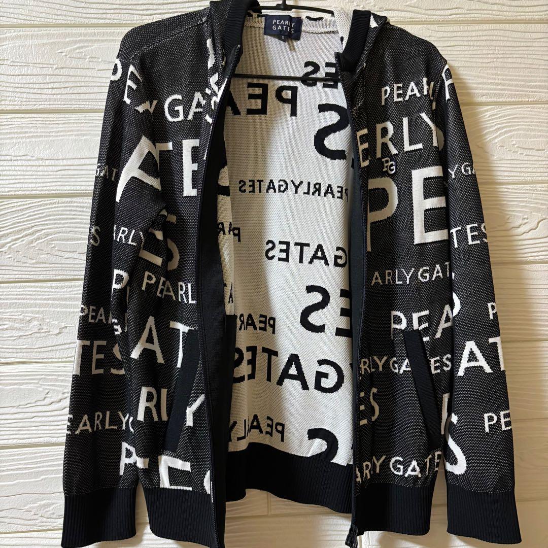 美品！PEARLY GATES ロゴ入りフード付きジャケットパーカー 0