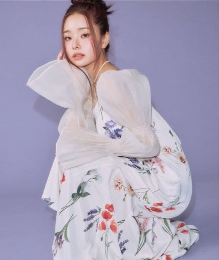 eimy istoire Hazel flowerスリーブセットキャミワンピース