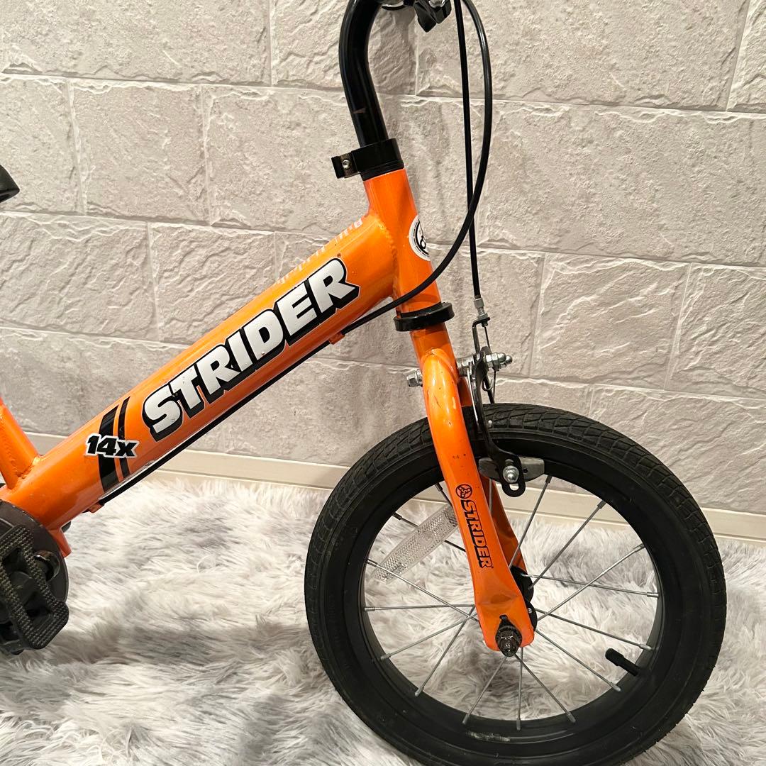 【美品　動作良好】ストライダー14X 子供用自転車 オレンジ　キックバイク