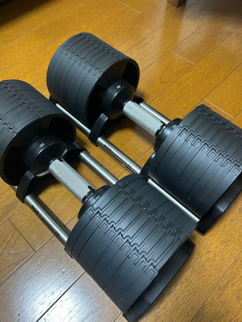 美品 フレックスベルFLEXBELL可変式ダンベル32kg×2