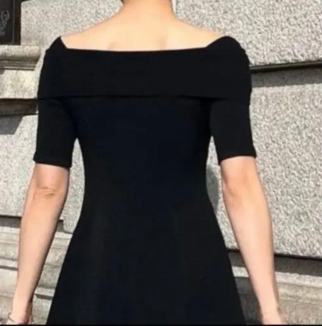 JENNE ジェンヌ オフショルダー ブラック ロングワンピース Sサイズ