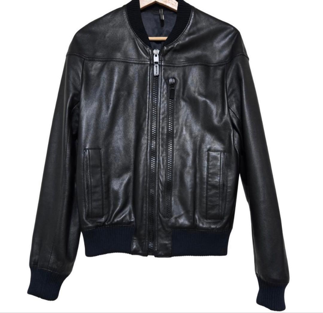 ss07 エディ期 Dior homme レザーボンバージャケット ブルゾン