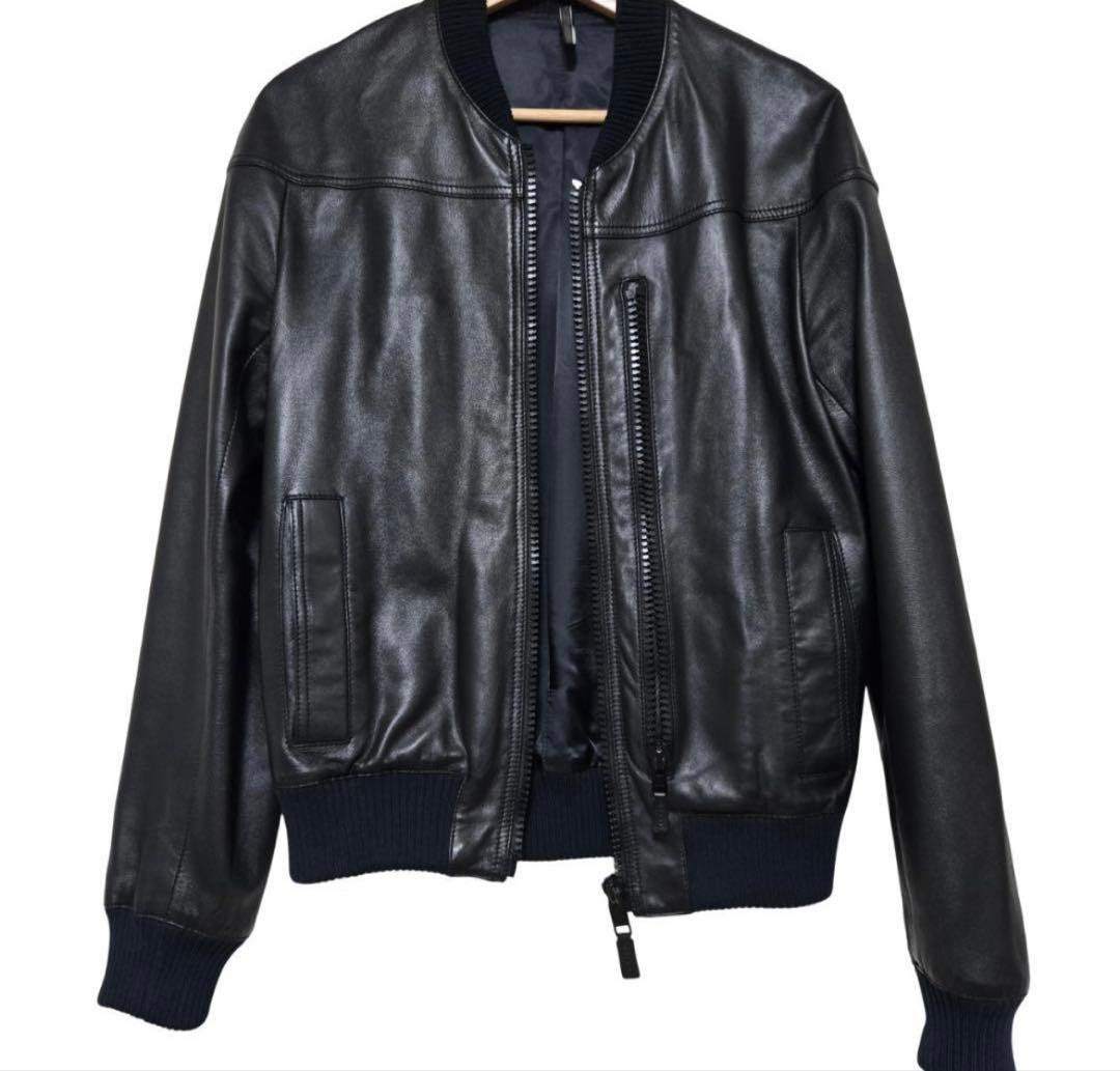 ss07 エディ期 Dior homme レザーボンバージャケット ブルゾン