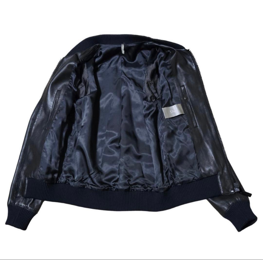 ss07 エディ期 Dior homme レザーボンバージャケット ブルゾン