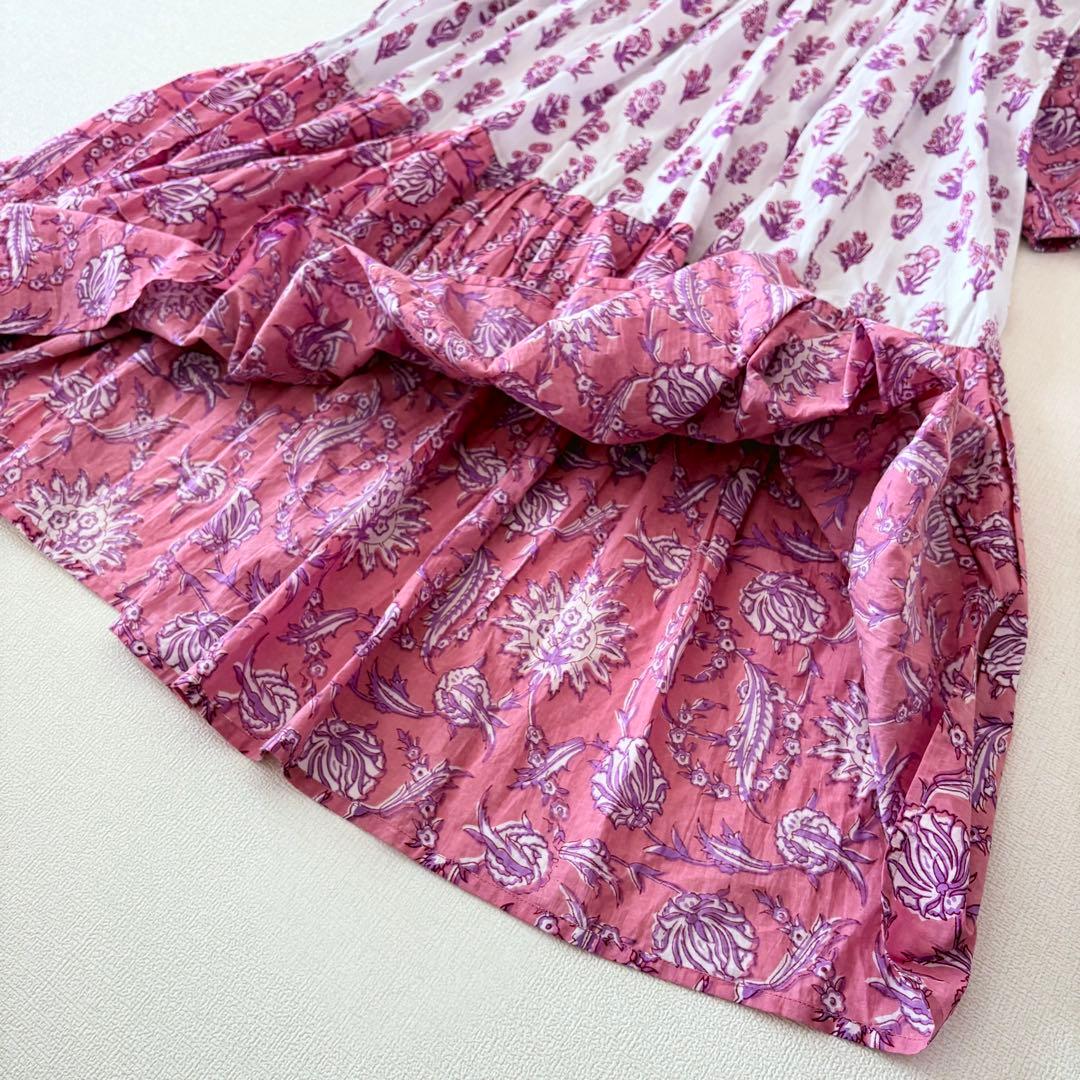 【新品】定価1万程　sonny label パネルプリントワンピース　インド製