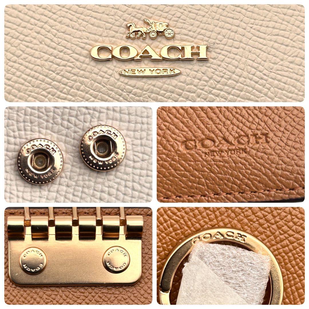 【未使用級】COACH コーチ 5連 キーケース 高級 レザー ✨極美品✨