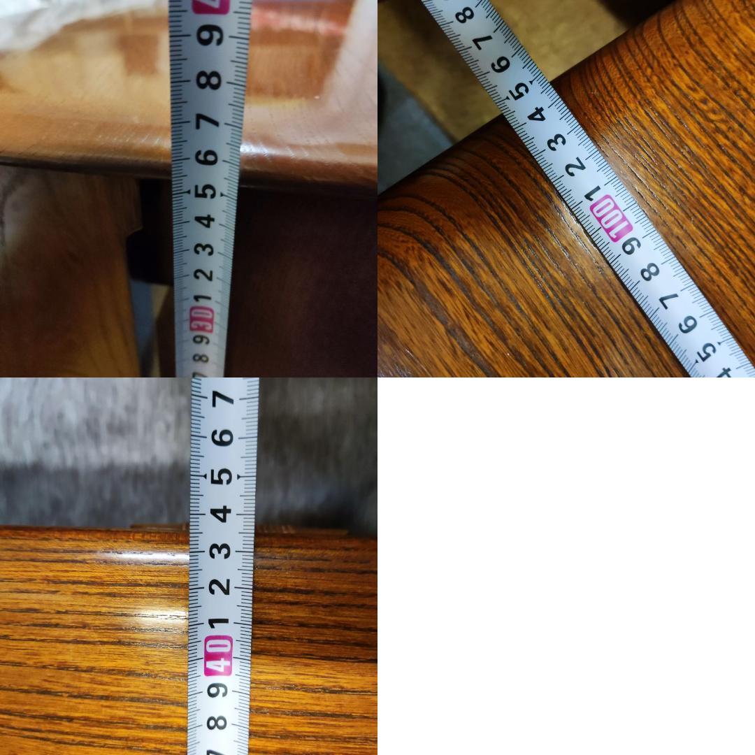 中古　最高級！指物工芸家具　駿河工芸　総欅(ケヤキ)無垢材　座机　文机