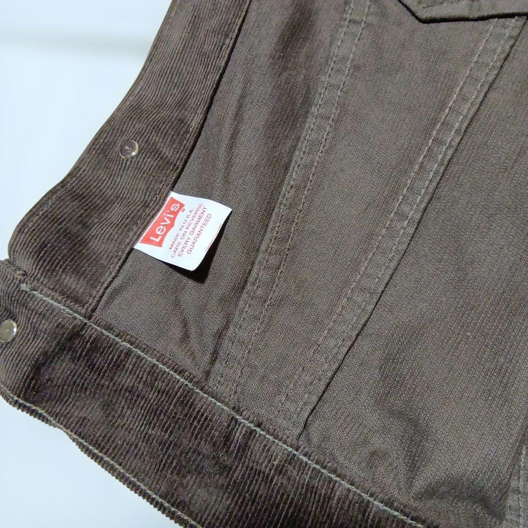 ★在庫ラスト1！USA製★茶★リーバイス★Levis★コーデュロイジャケット