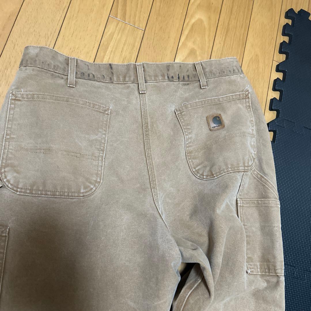 Carhartt ベージュ ワークパンツ　ペインター　アメリカ製
