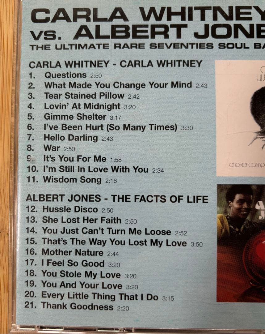 洋楽 Carla Whitney Vs.  Jones