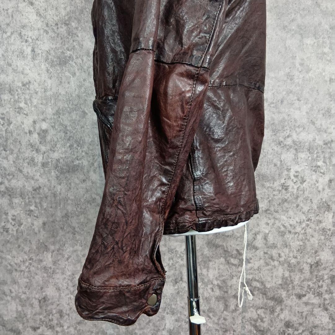 シープレザー ヴィンテージ加工レザージャケットL