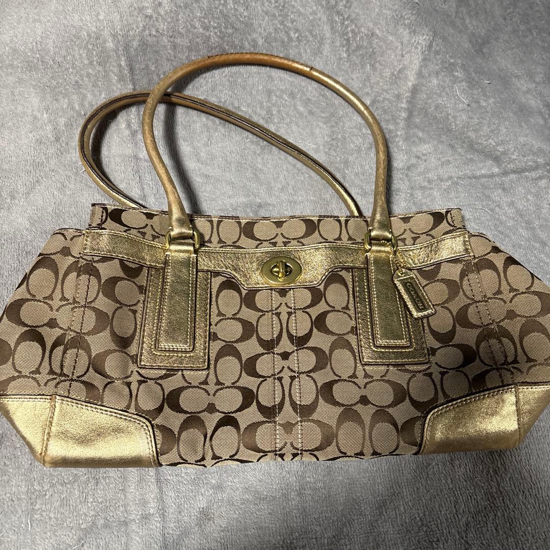 Coach ロゴ柄 ハンドバッグ 3点セット