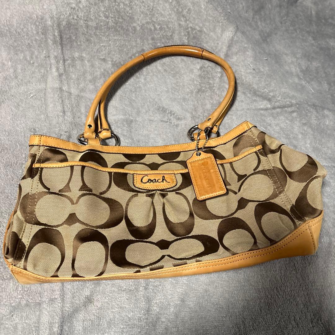 Coach ロゴ柄 ハンドバッグ 3点セット