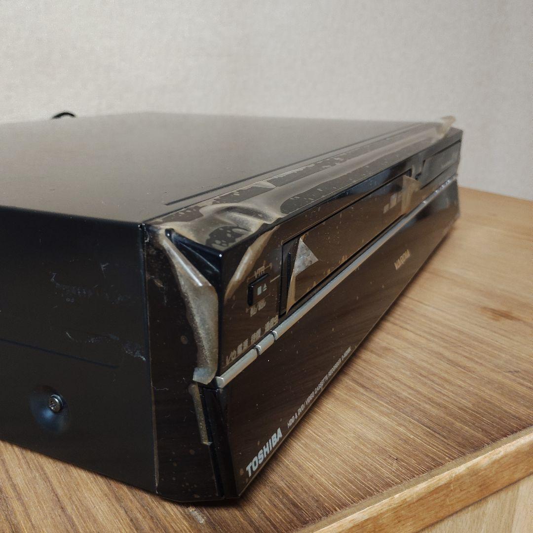 東芝 HDD/DVD/VHSレコーダーD-W255K【ジャンク品】リモコン付