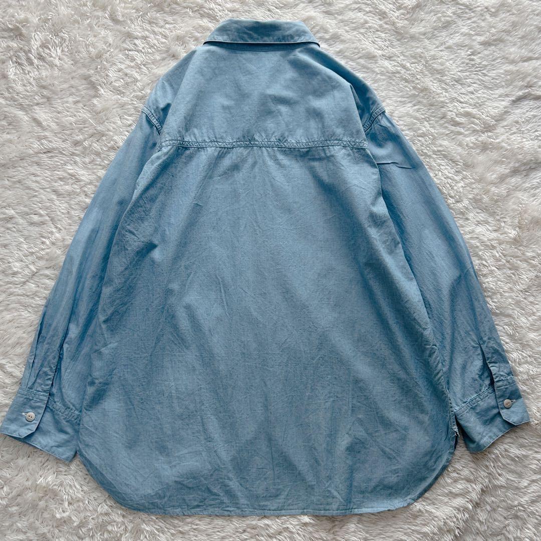 23SS Plage プラージュ ダンガリーシャツ ライトブルー ゆったり