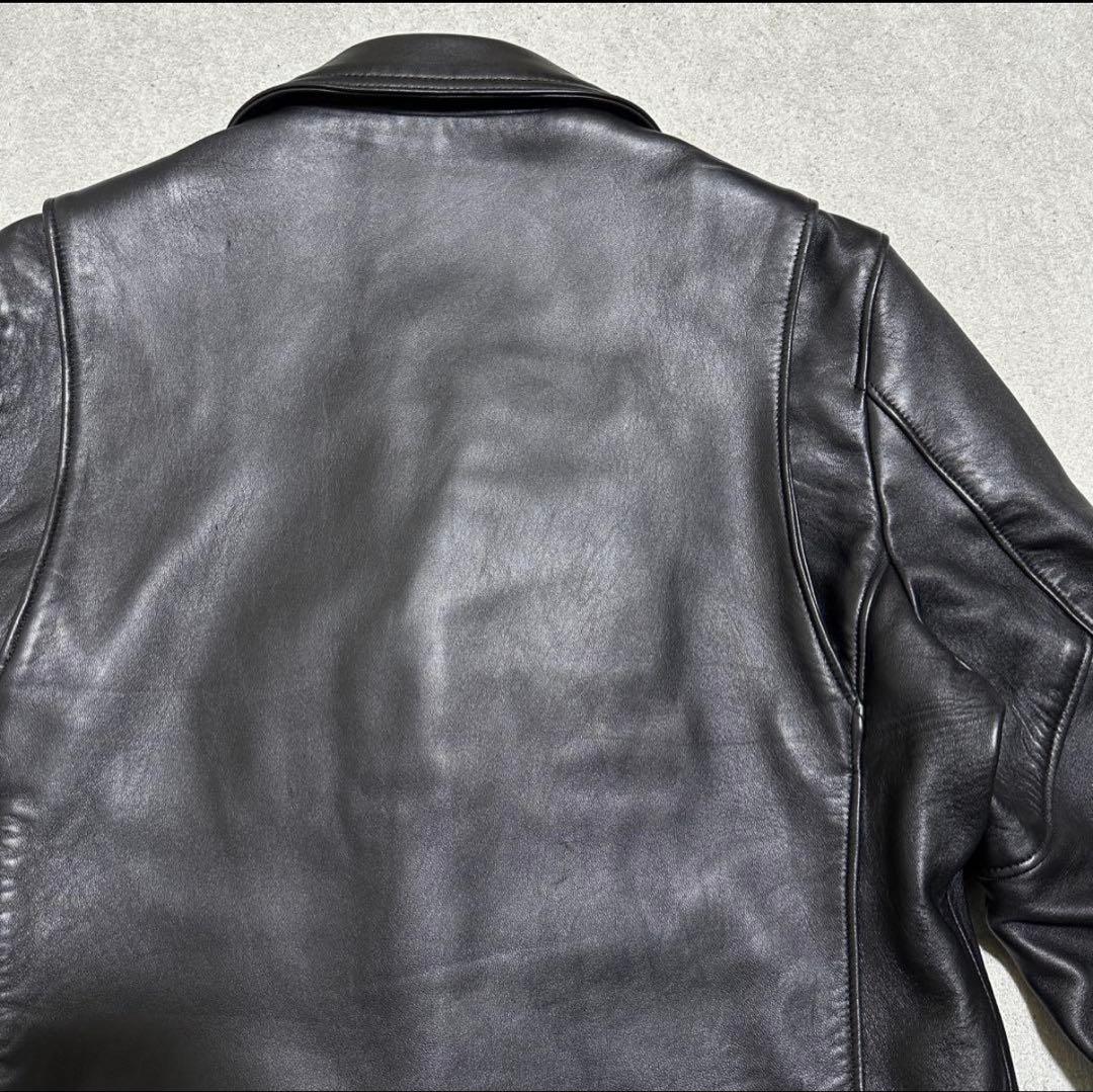 【美品】4(L) ジャックローズ　ダブルライダースジャケット　ラムレザー