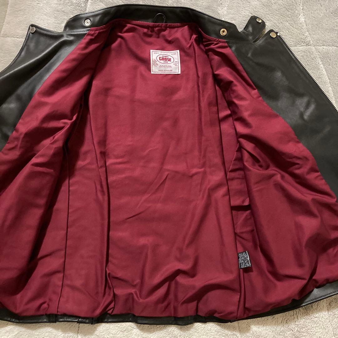 新品　希少ビッグサイズ46 JAMES GROSE リカルド　ダブルライダース