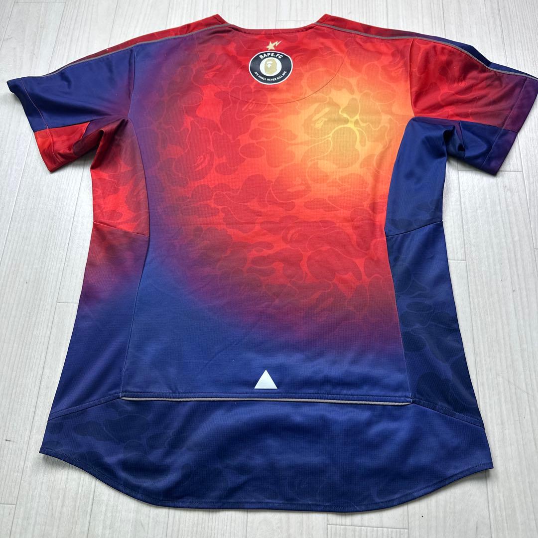 PUMA BAPE.FC サッカーシャツゲームシャツLグラデーションカラー