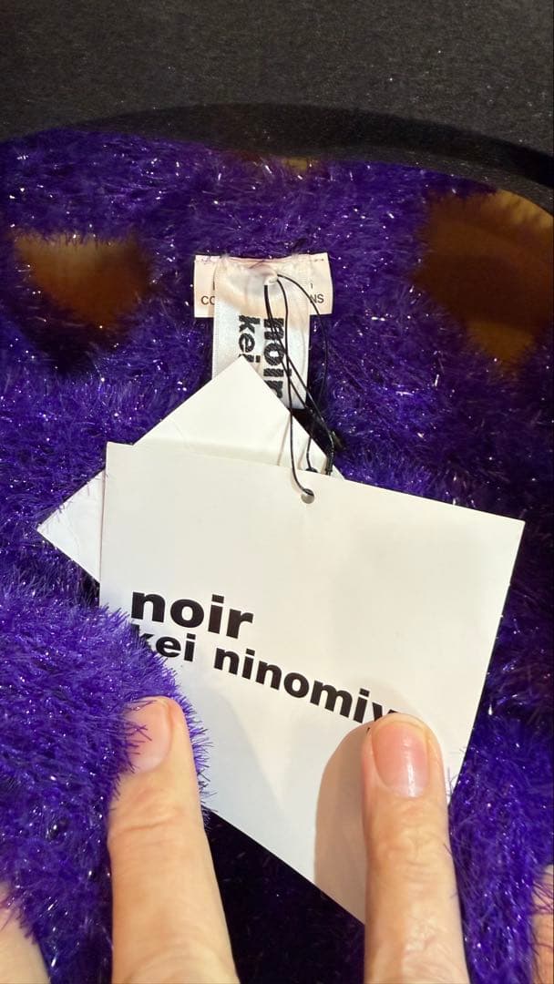 秋元梢着 23AW noir kei ninomiya フラワー ハーネスドレス