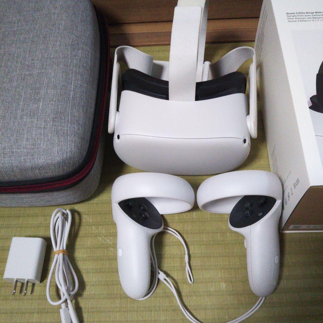 美品  Quest 2 128GB ストラップ ケース付 メタクエスト