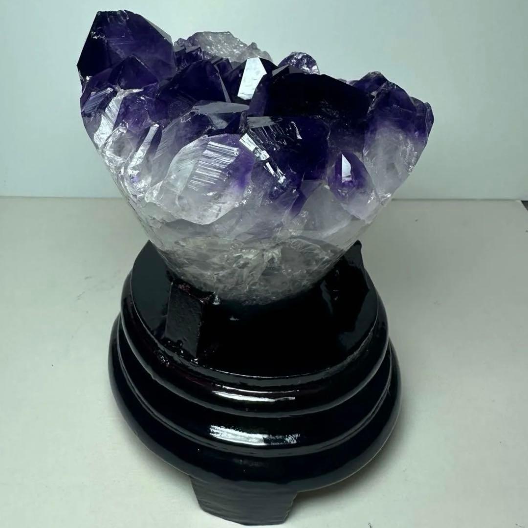 ✨フラワーアメジストクラスター 876g 紫水晶 原石 天然石 置物 ①