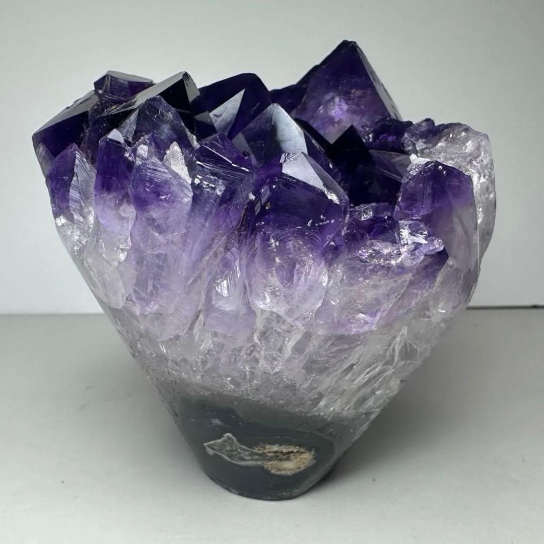 ✨フラワーアメジストクラスター 876g 紫水晶 原石 天然石 置物 ①
