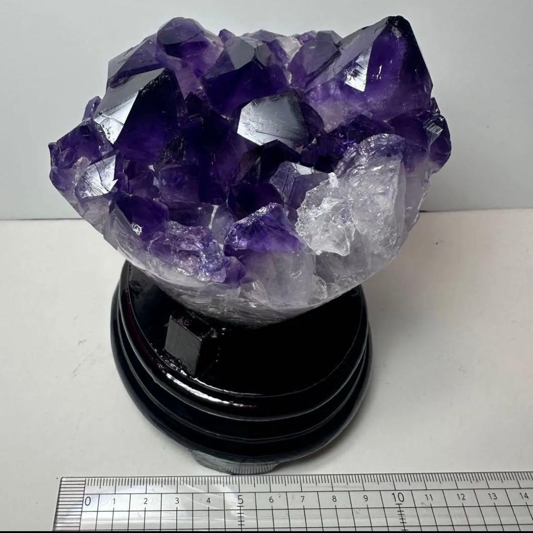 ✨フラワーアメジストクラスター 876g 紫水晶 原石 天然石 置物 ①