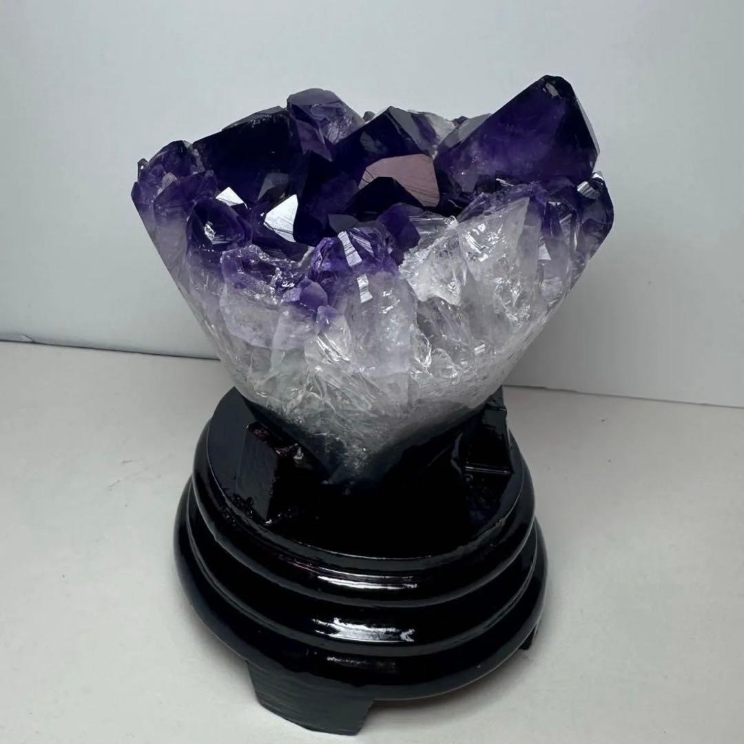 ✨フラワーアメジストクラスター 876g 紫水晶 原石 天然石 置物 ①