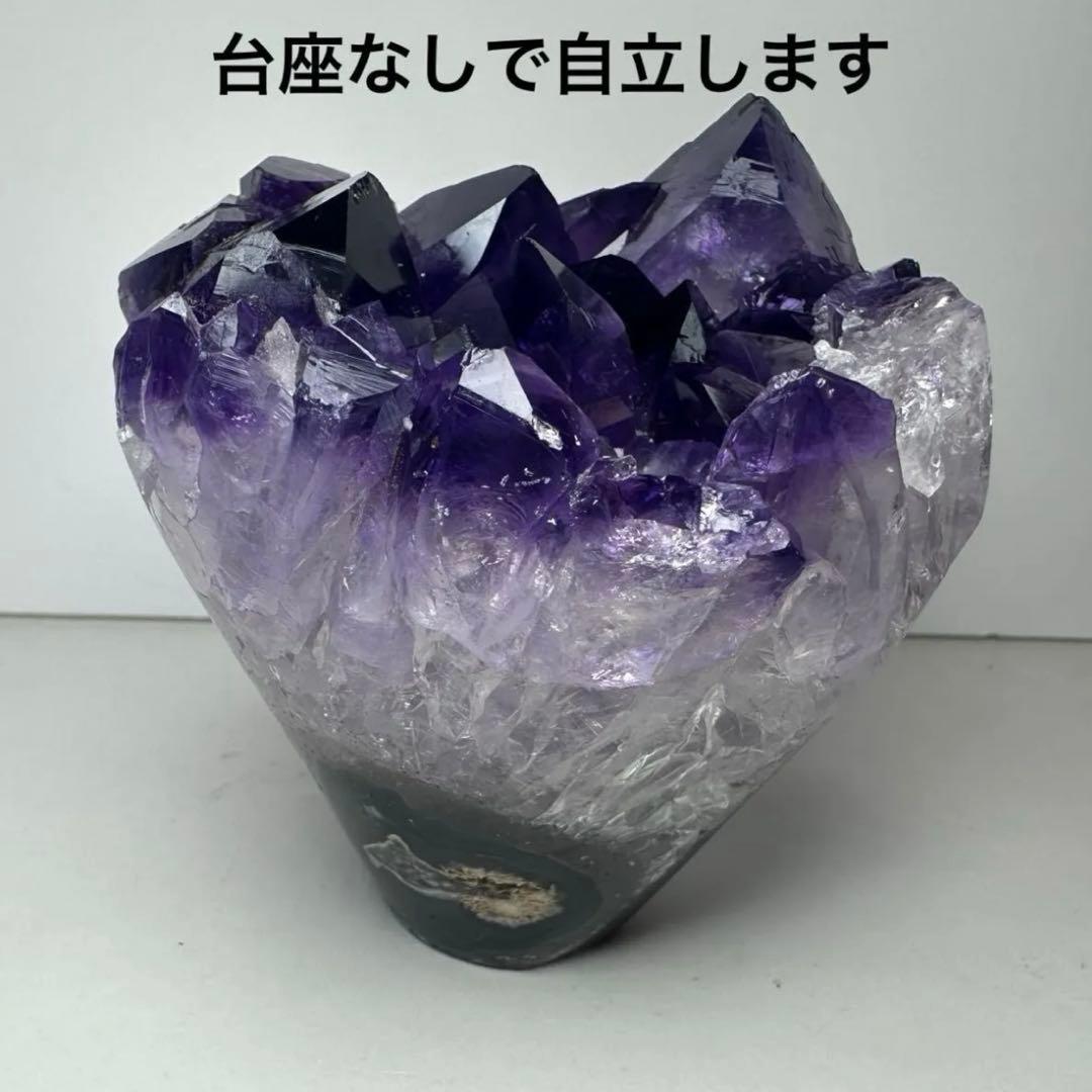 ✨フラワーアメジストクラスター 876g 紫水晶 原石 天然石 置物 ①