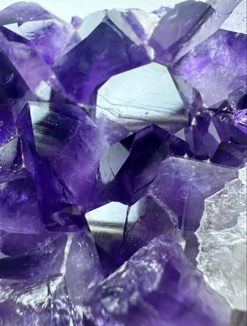✨フラワーアメジストクラスター 876g 紫水晶 原石 天然石 置物 ①