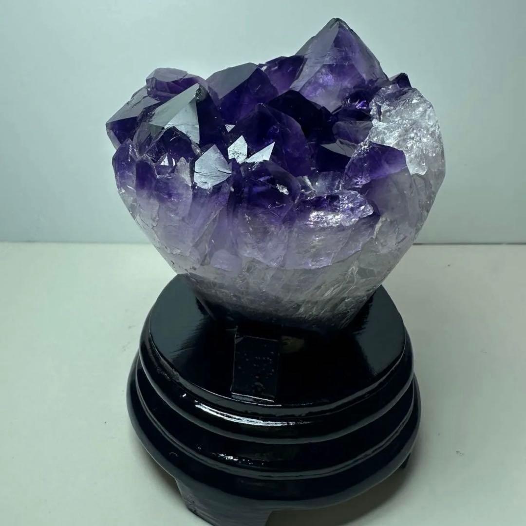 ✨フラワーアメジストクラスター 876g 紫水晶 原石 天然石 置物 ①