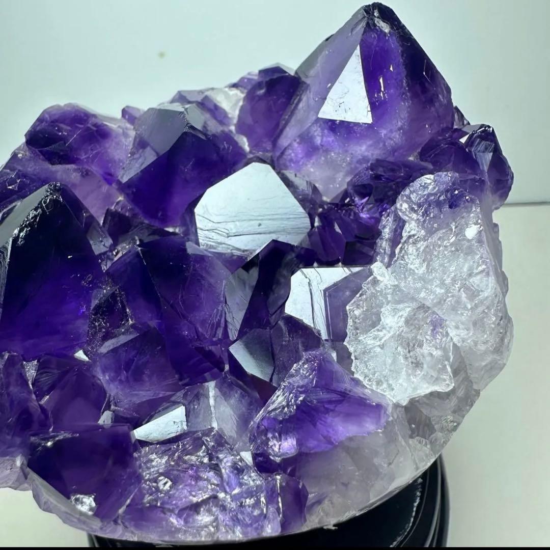 ✨フラワーアメジストクラスター 876g 紫水晶 原石 天然石 置物 ①