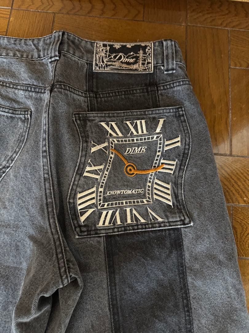 Dime 時計デザイン デニムパンツ 30 完売品