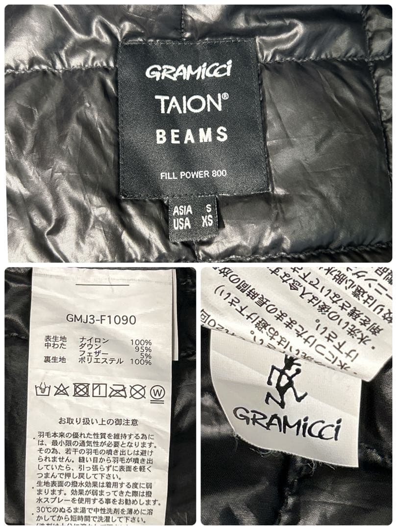 【古着】BEAMS別注 Gramicci × TAION / ダウンベスト
