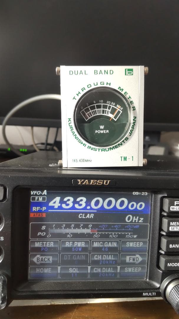 八重洲FT-991AM 50W 電源・STD マイク・SWR計　FT8ケーブル付