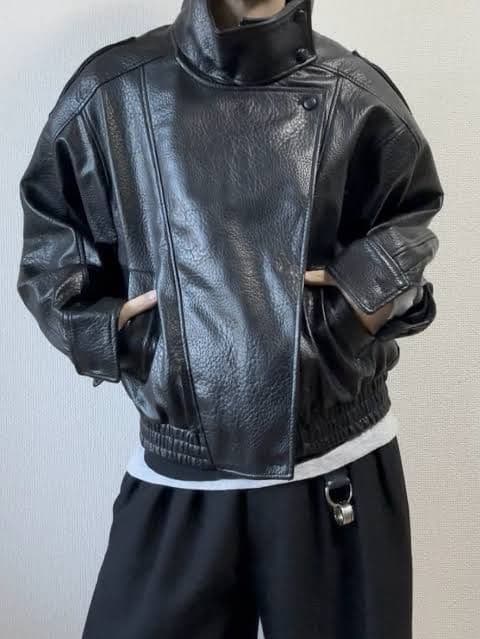 zaraフェイクレザージャケットXXL