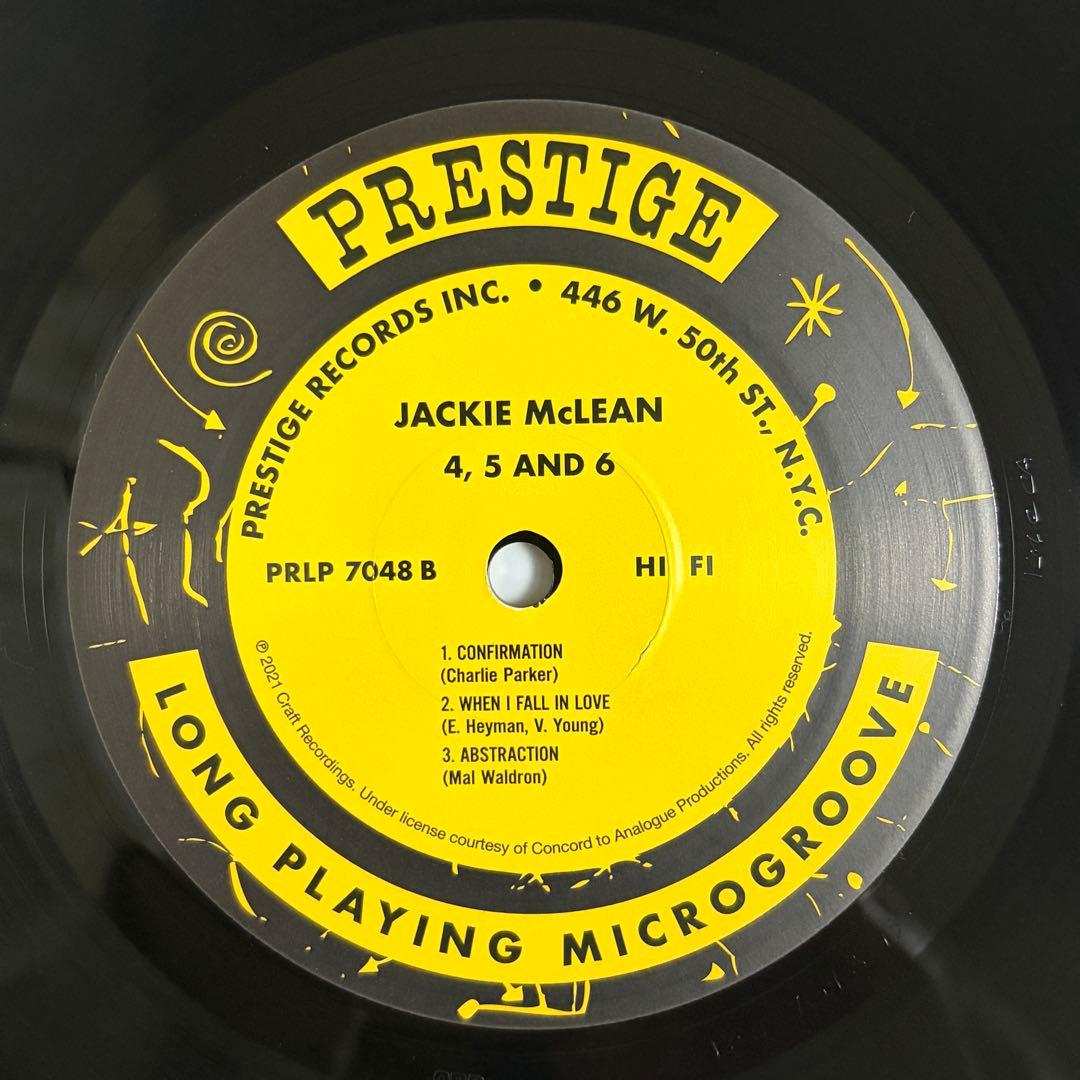 【レコード】Jackie McLean『4, 5 and 6』