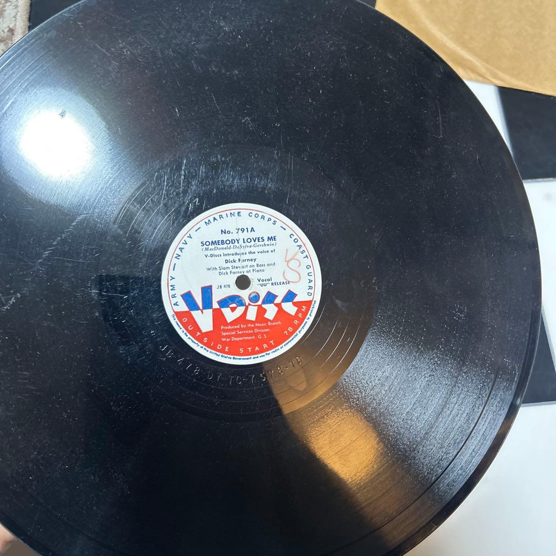 ジャズのV-Disc 5枚セット！SPレコード、SP盤、戦時中