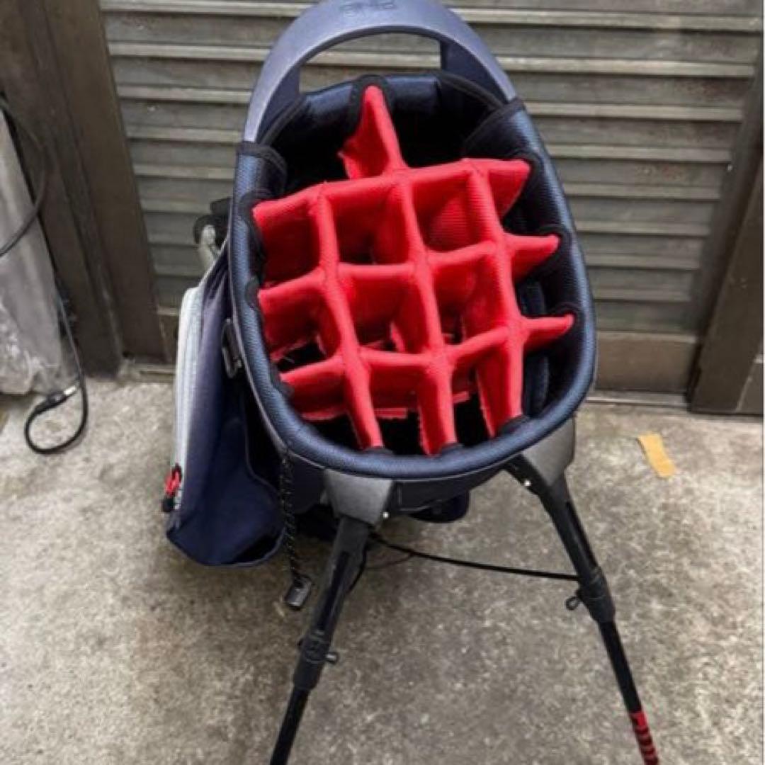 PING HOOFER 14スタンド キャディバッグ ネイビー グレー レッド