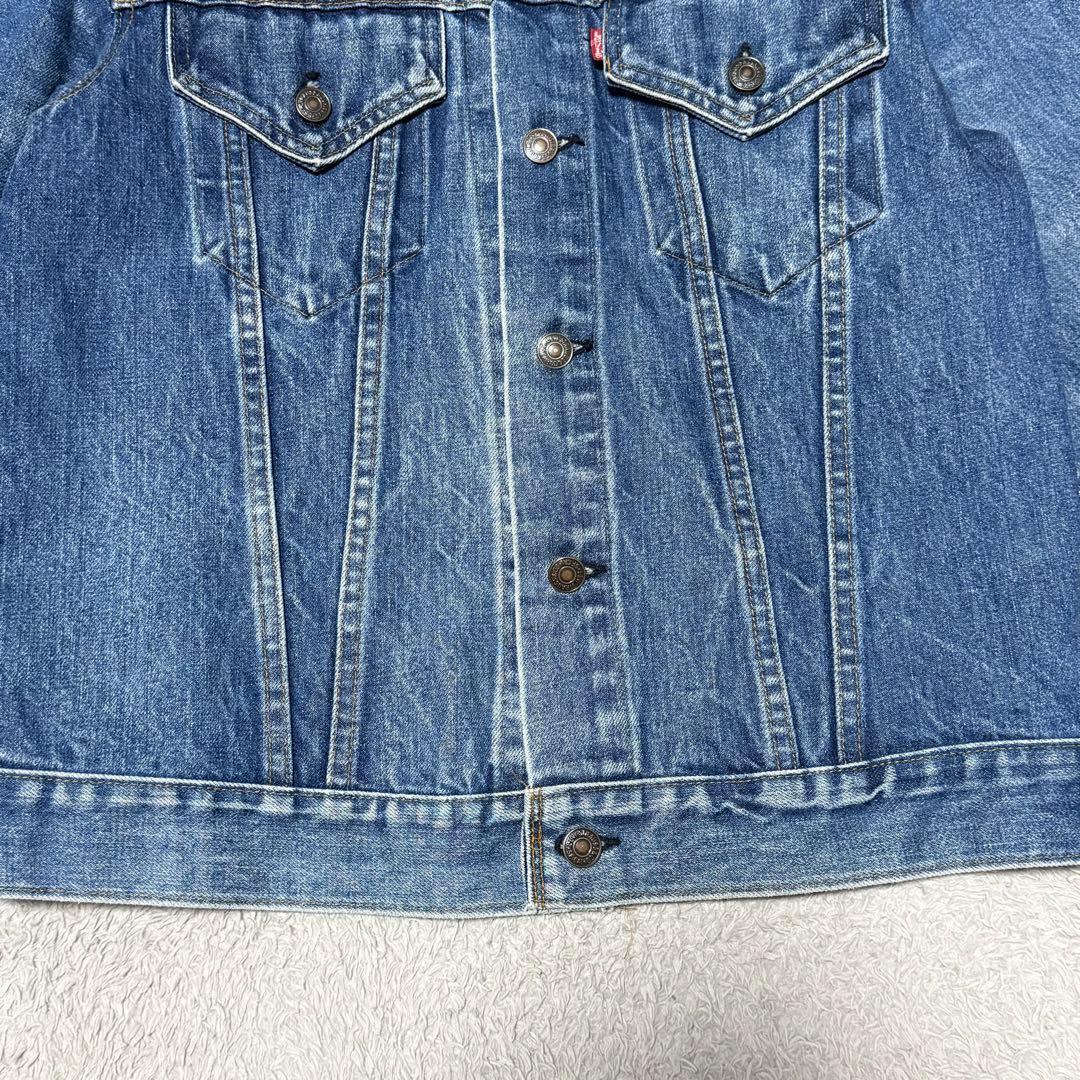 70s USA製 LEVI'S 70505 デニム ジャケット　縦落ち　4th