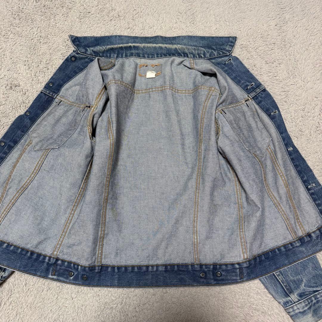 70s USA製 LEVI'S 70505 デニム ジャケット　縦落ち　4th