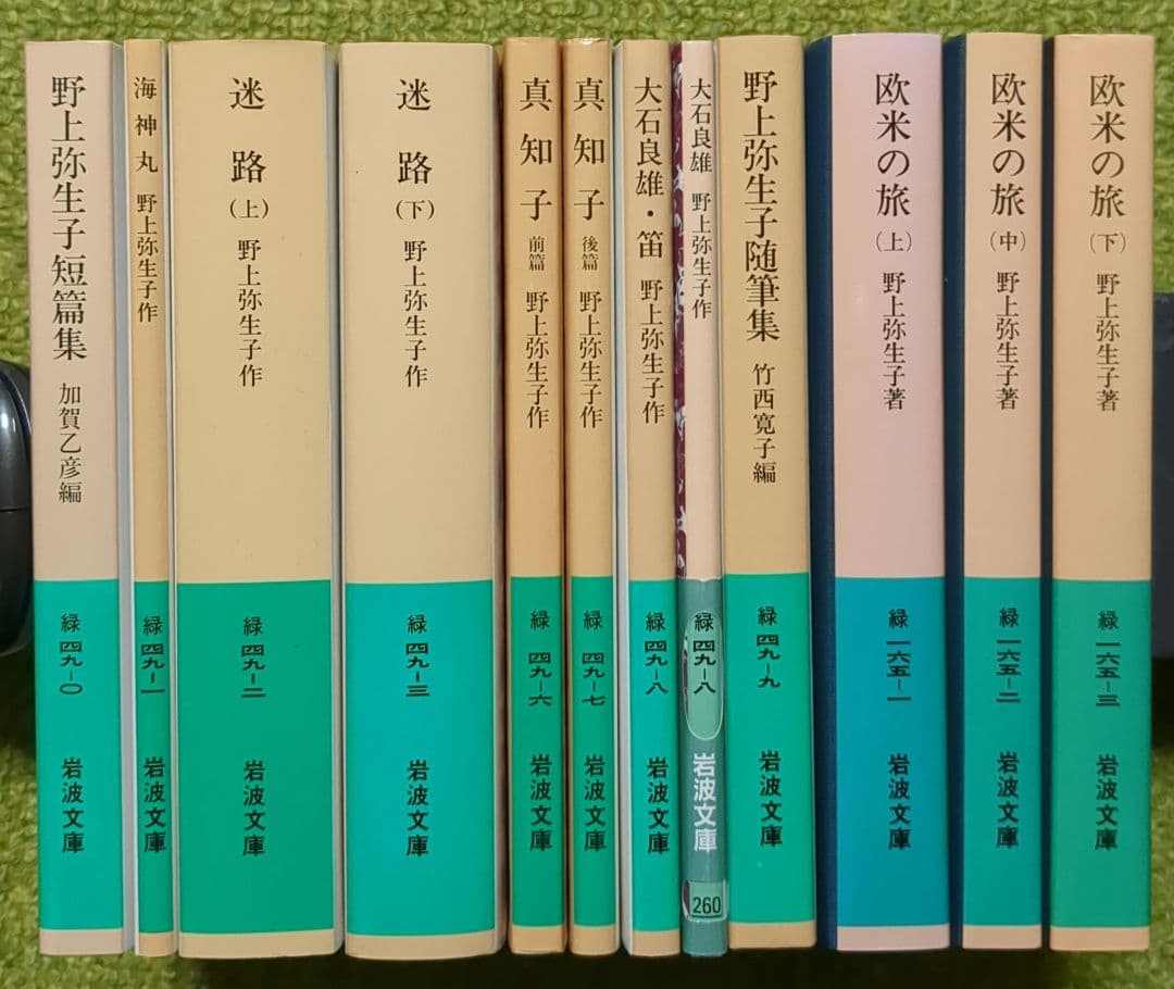 野上弥生子 迷路 真知子 大石良雄 海進丸 欧米の旅 他 岩波文庫 12冊セット